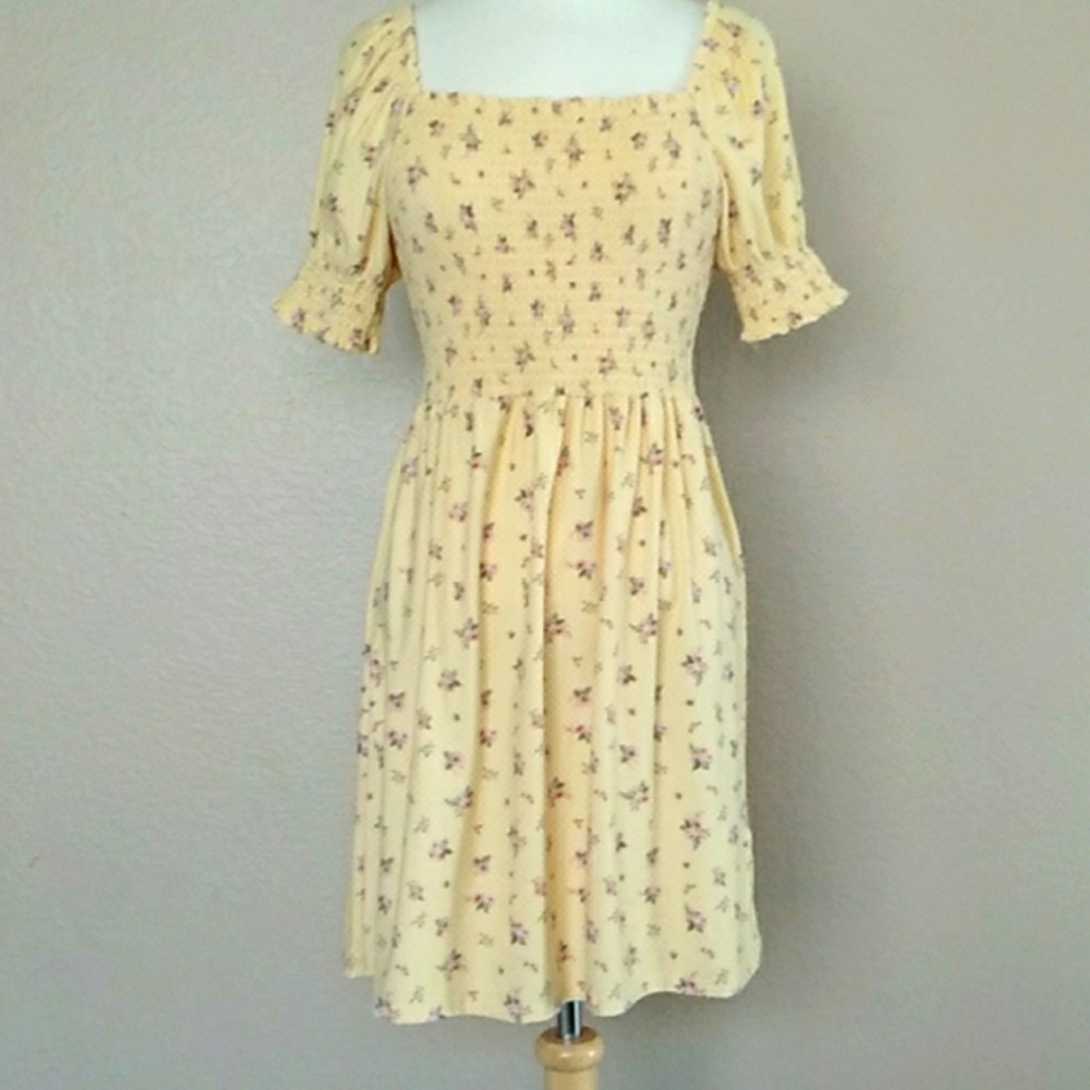 👗👧 No Comment | Girls|Yellow Short Sleeve Dress